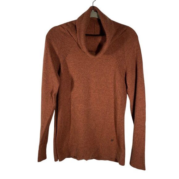 Royal Robbins Womens Westlands Funnel Neck Sweater M Rustic Heather Wool Blend - Picture 1 of 11
